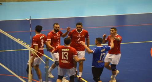 الأهلي يواجه الاتحاد في نصف نهائي كأس مصر للطائرة